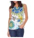 T-shirt top summer floral ethnic 101 idées 1652Y cheap discount price