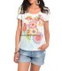 wholesale clothing top t-shirt plus size summer floral ethnic 101 idées